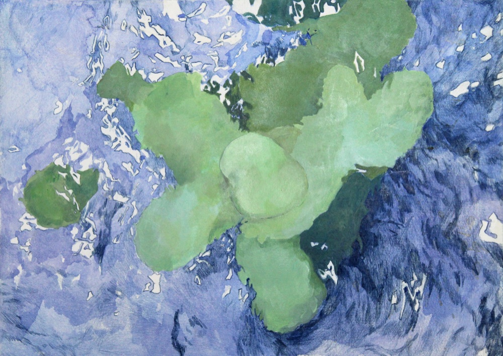 'Blob', Watercolour on archival cotton paper, 310 x 410mm, 2021