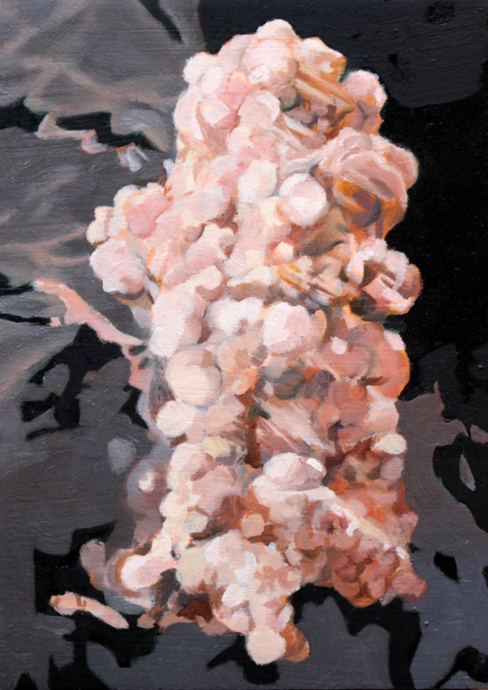 'Cloud', Oil on oak block, 200 x 145mm, 2021